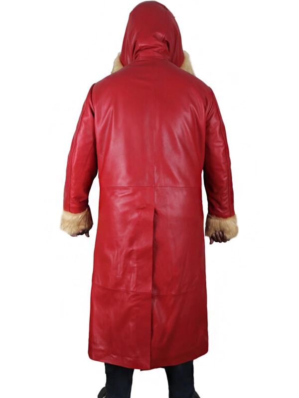 THE CHRISTMAS CHRONICLES 2 SANTA CLAUS-RED LEATHER COAT