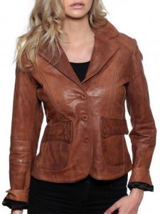 Buy Online Womens Fashion Designer Leather Coat Tan Brown
