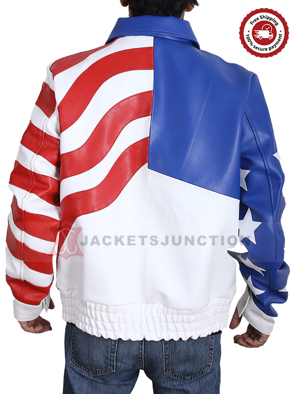 American Flag Vanilla Ice Leather Jacket