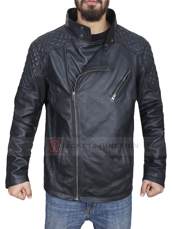 Cyberpunk 2077 Johnny Silverhand Black Leather Jacket