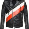 Men's Leather Hooded Biker Jacket
