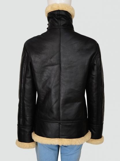 Womans Black Leather Jacket