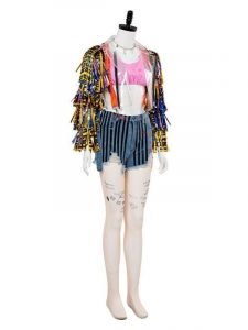 Birds Of Prey Harley Quinn Jacket With Caution Tape Wings