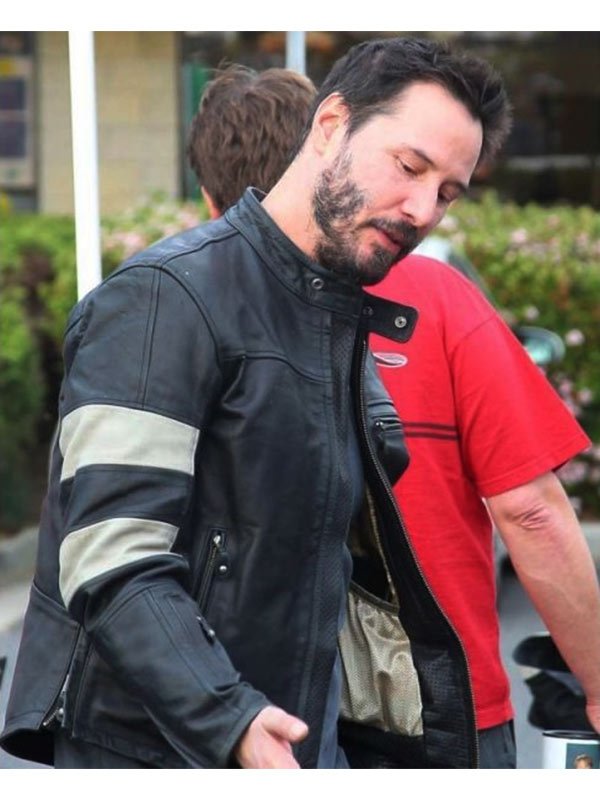 Keanu Reeves John Wick 2 Cafe Racer Black Leather Jacket