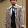 Tv Series Supernatural Castiel Beige Trench Coat