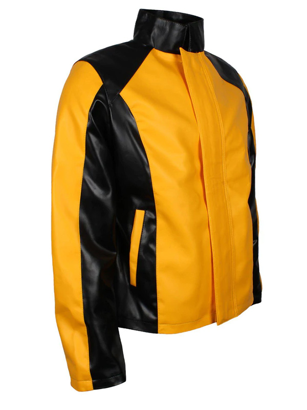 Infamous 2 Cole Black & Yellow Jacket - Cole Macgrath Leather Jacket | Übergangsjacken