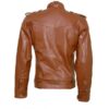 Men's Tan Brown Winterwear Leather Jacket