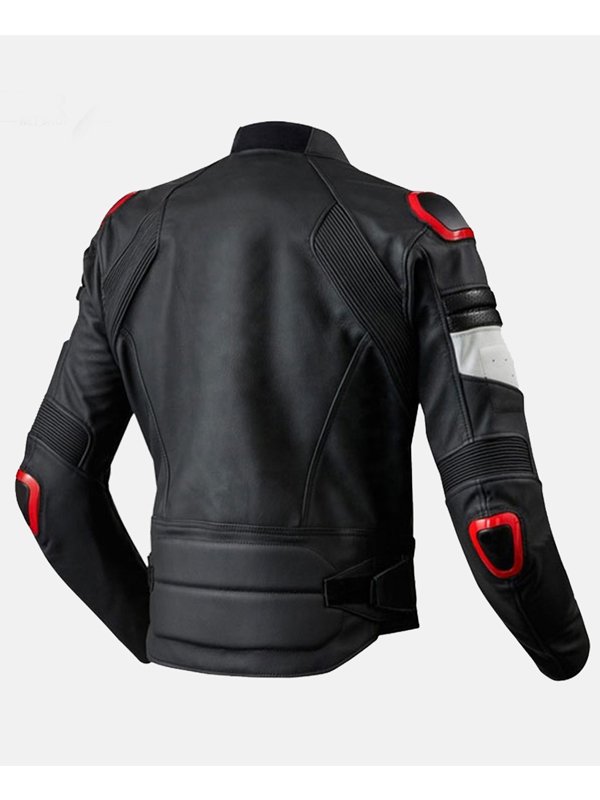 Men's Motot Racer Black Motorcycle Leather Jacket