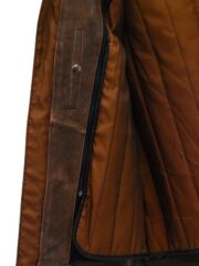 Men's Cafe Racer Vintage Brown Leather Jacket