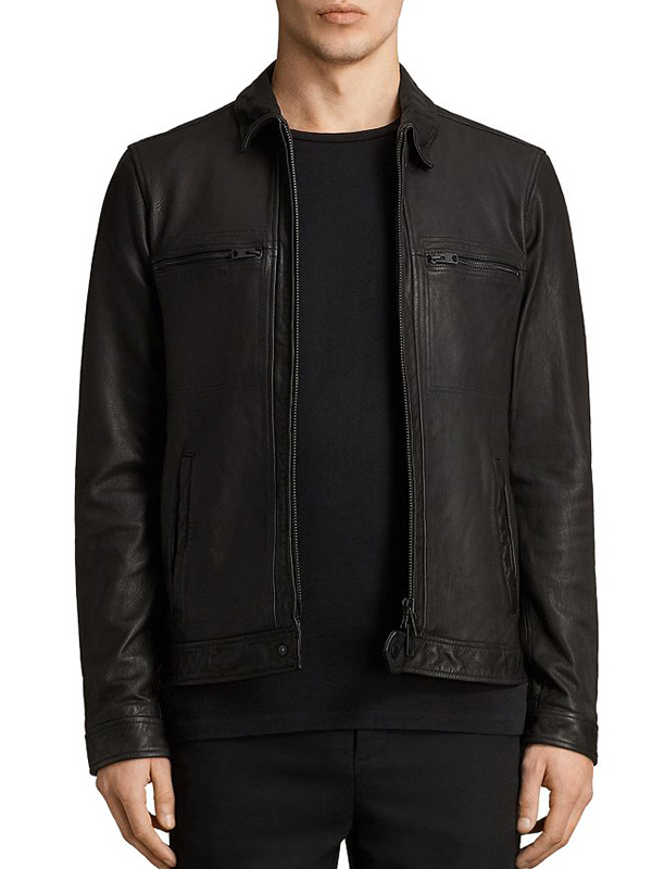 Ted Lasso Roy Kent Leather Jacket  Brett Goldstein Black Leather Jacket