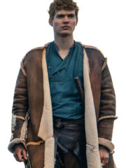 The Wheel Of Time 2021 Rand al’Thor Brown Shearling Leather Coat