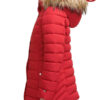 Red Puffer Coat with Hood