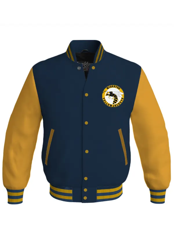 Vintage Letterman Varsity Jacket West Orange Womens L 42 Blue
