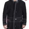 Black Fur Reacher Style Coat