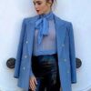 Emily In Paris S02 Lily Collins Blue Peacoat