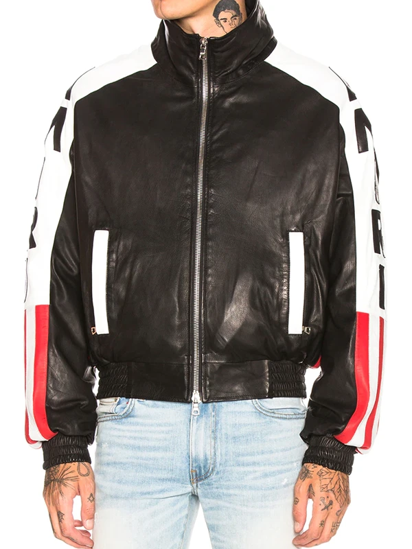 Woody Mcclain Power Book II Ghost Bomber Leather Jacket