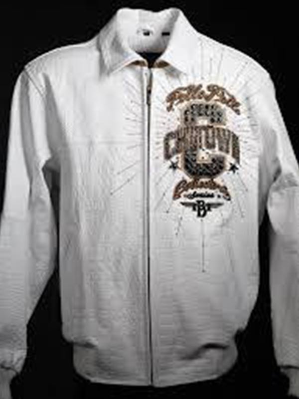 Chi-Town Collector Series Pelle Pelle Leather White Jacket