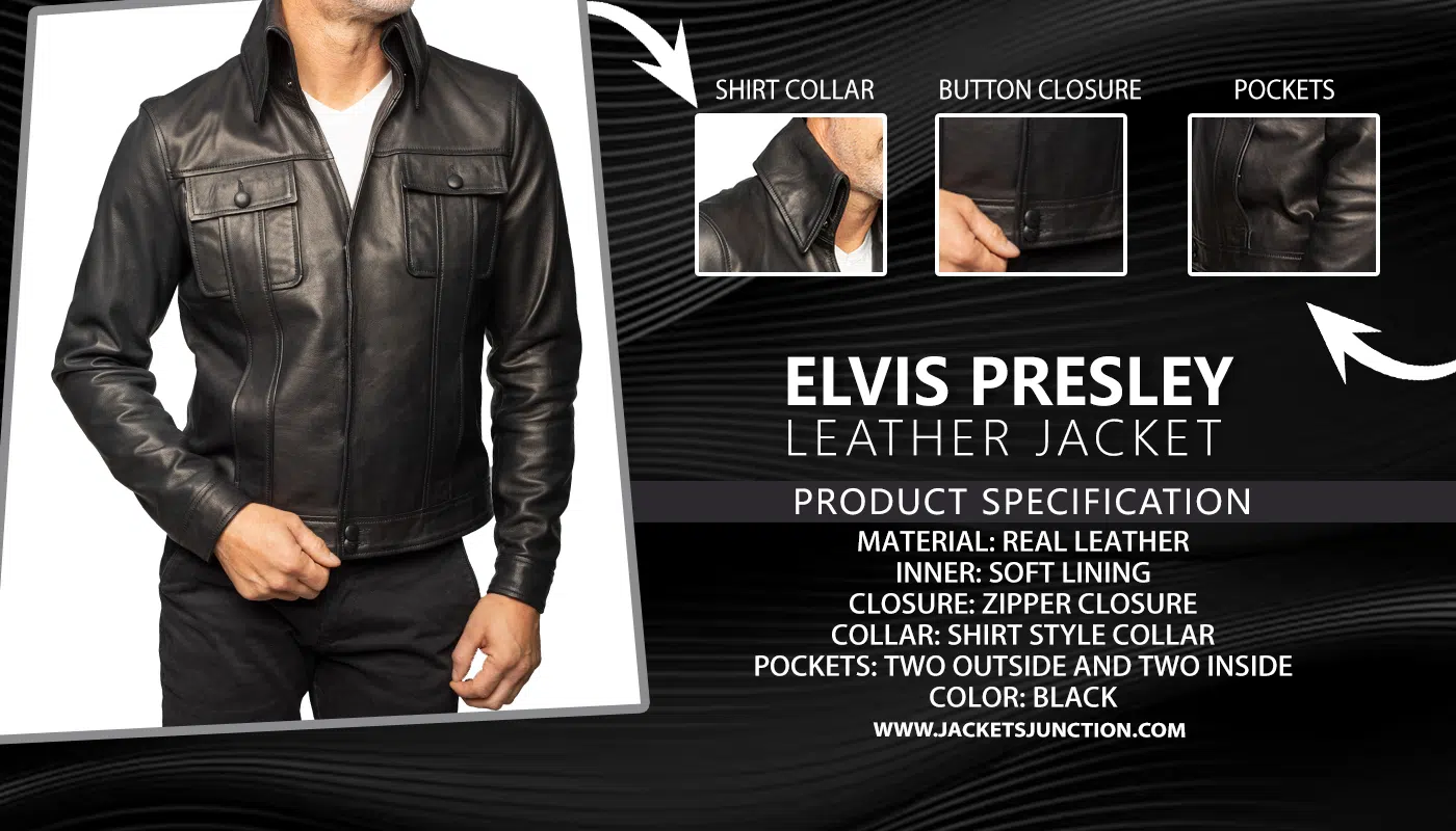 Elvis Black Leather Jacket Outfit