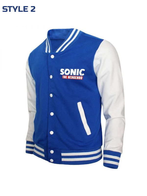 Sonic The Hedgehog Varsity Jacket Style2