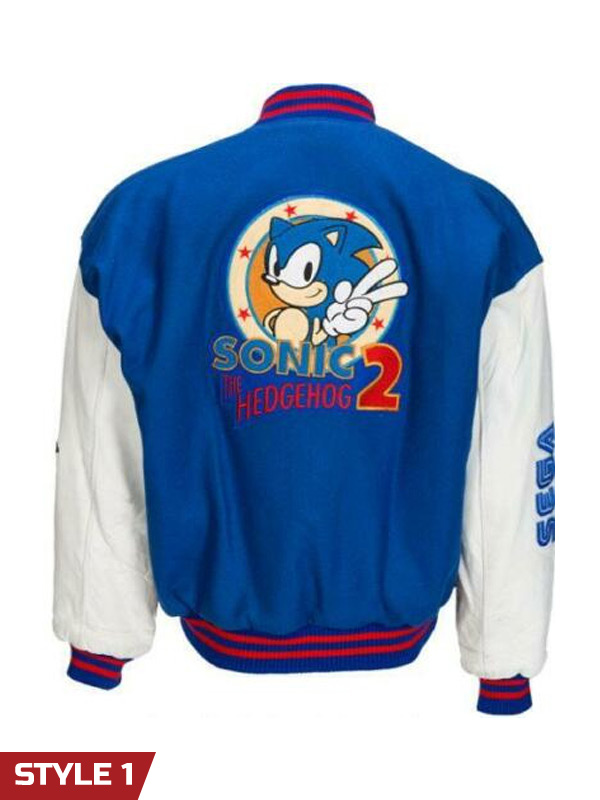 Sonic the Hedgehog 2 Varsity Jacket