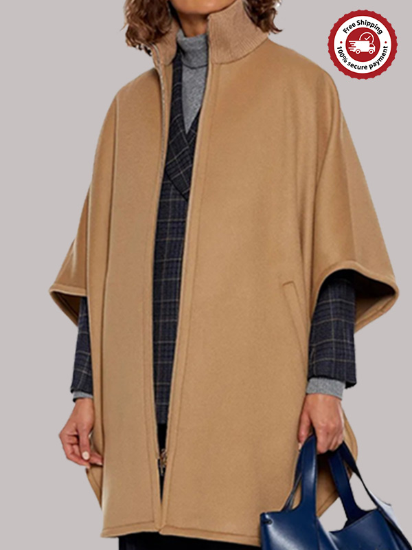 Anatomy of a Scandal Sienna Miller Brown Poncho Coat