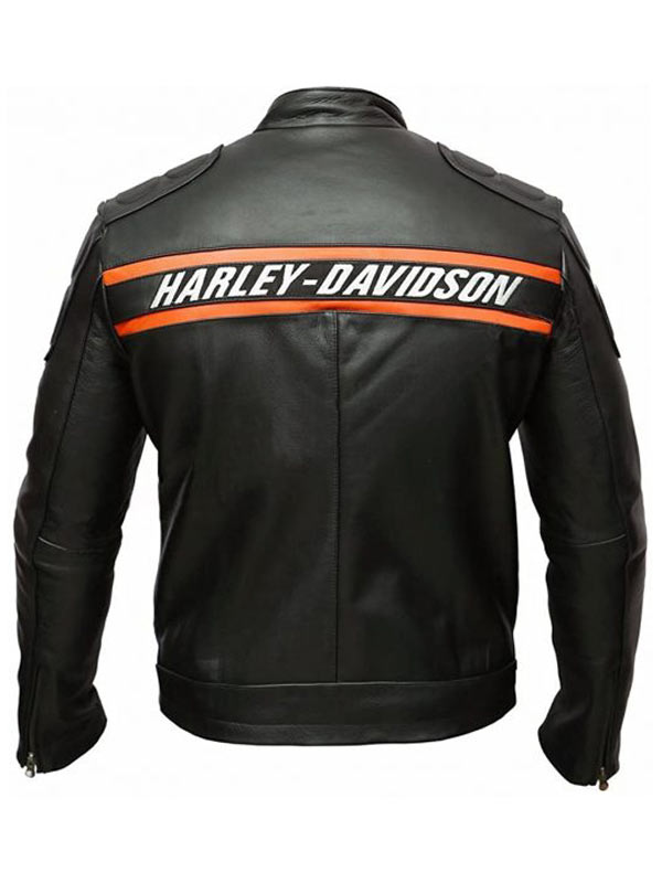 Harley Davidson Goldberg Black Biker Leather Jacket
