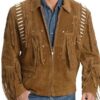Men's Fringe Suede Leather Jacket