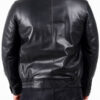 Mens Leather Designer Biker Jacket Back