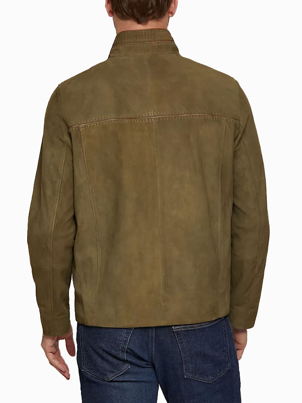 Men's Goatskin Suede Leather Jacket - Jackets Junction