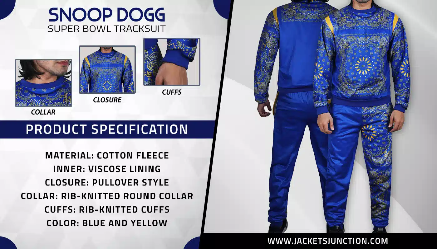 Super Bowl Halftime Show Blue & Yellow Bandana Snoop Dogg Shirt