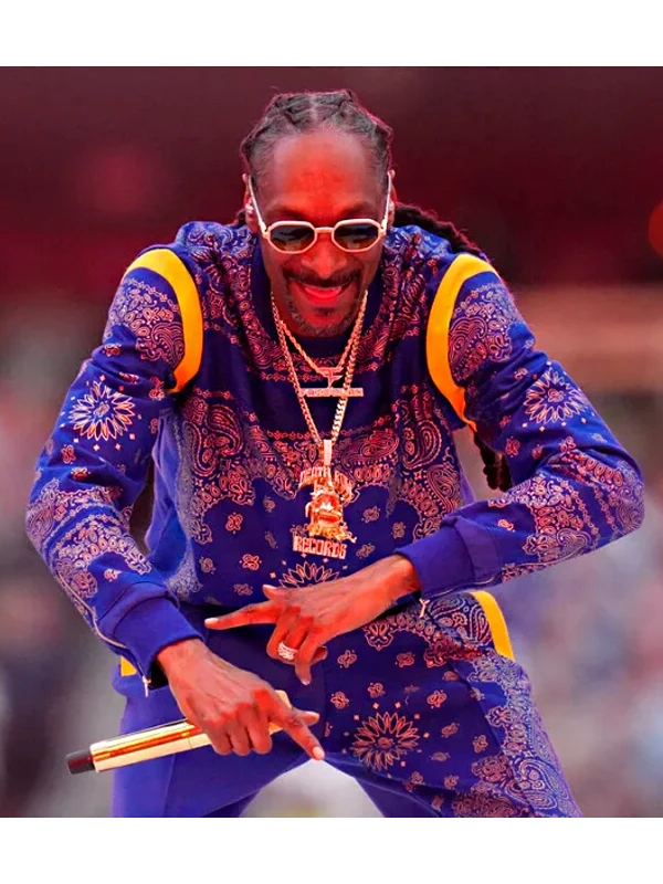 Snoop Dogg Blue Bandana Tracksuit - Celebrity Jacket