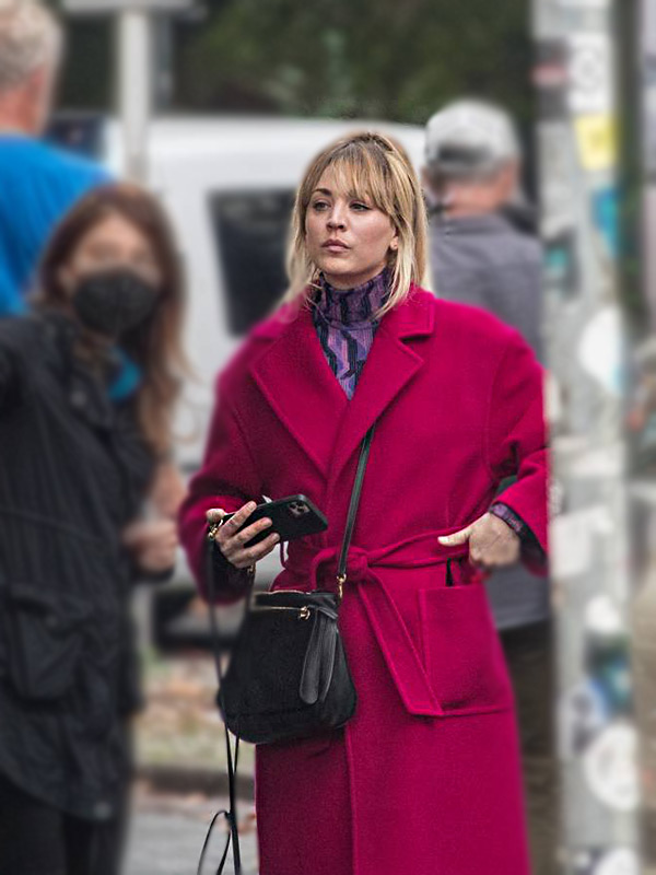 The Flight Attendant Cassie Bowden Trench Pink Coat