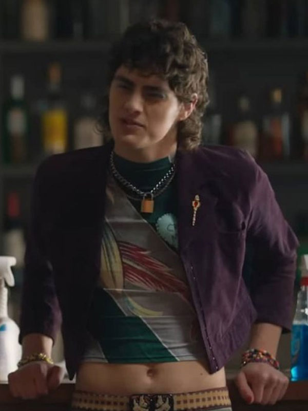 Queer As Folk 2022 Mingus Purple Cropped Jacket