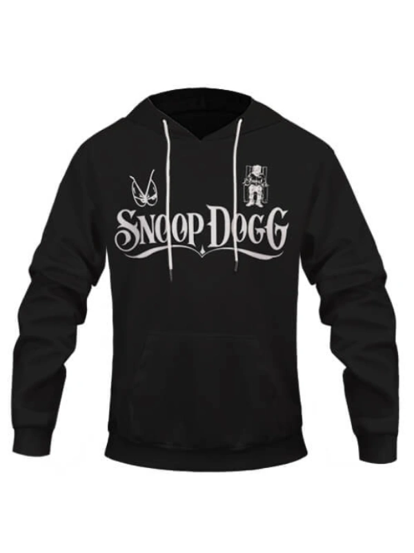 Snoop Dogg Death Row Records Logo Black Hoodie