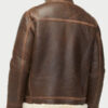 Alex Sheepskin Shearling Brown Aviator Leather Jacket