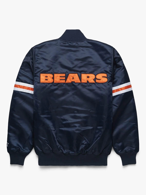 Chicago Bears Starter Blue Bomber Jacket