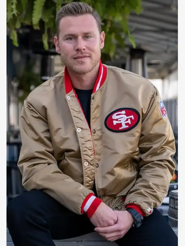 men's gold 49ers jacket