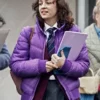 Young Royals S02 Sara Purple Puffer Jacket