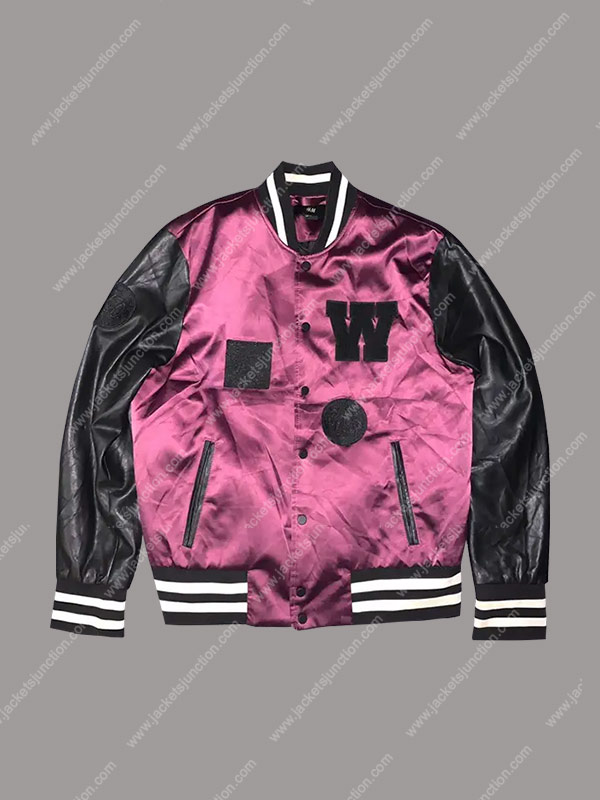 The Weeknd H&M Jacket Purple bomber
