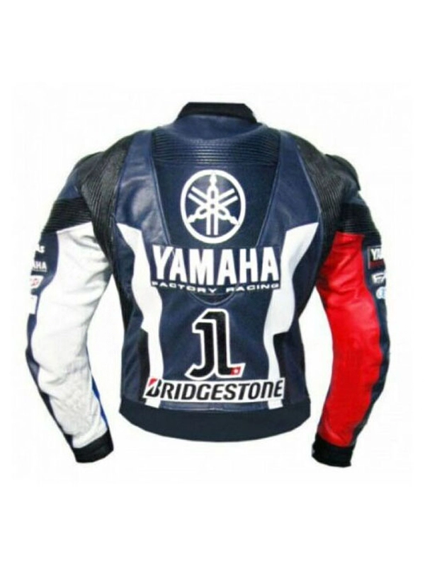 Blue Yamaha Petronas Motorcycle Jacket - Jackets Junction
