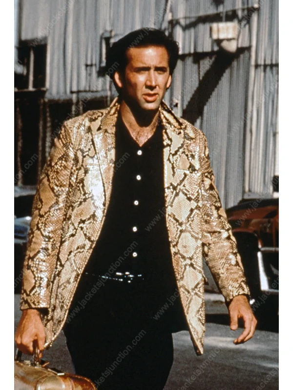 Nicolas Cage Snake Skin Jacket  Nicolas Cage Snake Leather Jacket