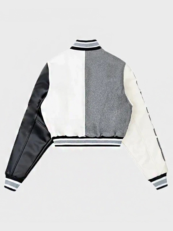 Frealess All Star Cropped Varsity Jacket - Jackets Junction