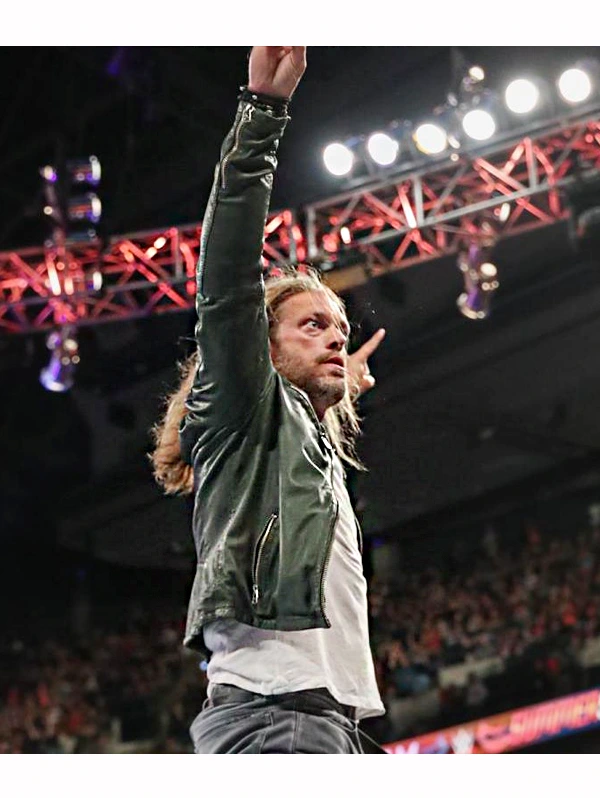WWE Edge Green Leather Jacket - Jackets Junction
