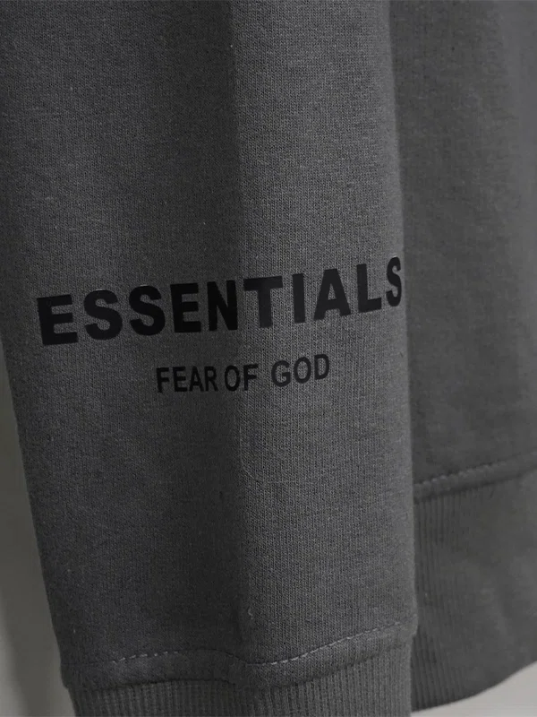 Fear Of God Grey Essentials Hoodie - Jackets Junction