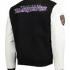 Baltimore Ravens Black and White Bomber Jacket
