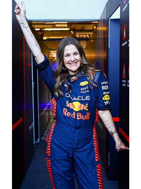 F1 Grand Prix Drew Barrymore Red Bull Racing Jacket