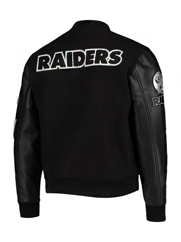 Las Vegas Raiders Black Varsity Jacket
