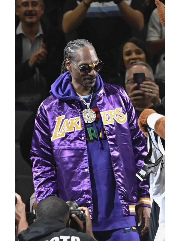 Snoop Dogg Los Angeles Lakers Purple Jacket
