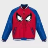 90s Spiderman Varsity Jacket