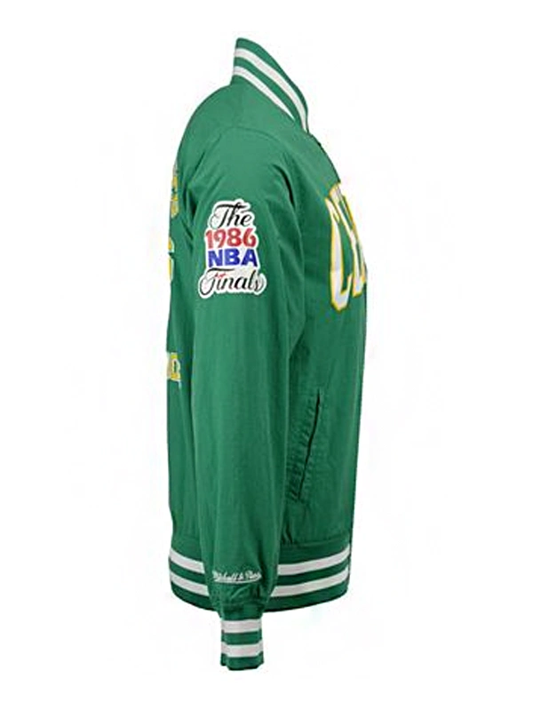 Boston Celtics Green Bomber Warm Up Jacket